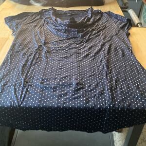 BANANA REPUBLIC polka dot cowl neck top